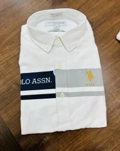 Us  Polo  White   shirt    001